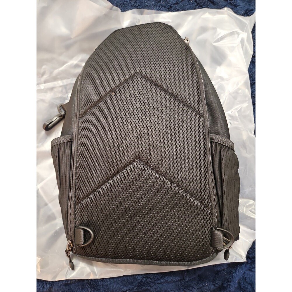 NIP Men's Canvas Crossbody Tactical Bag Gun Holder Chest Bag W Adjustable Strap